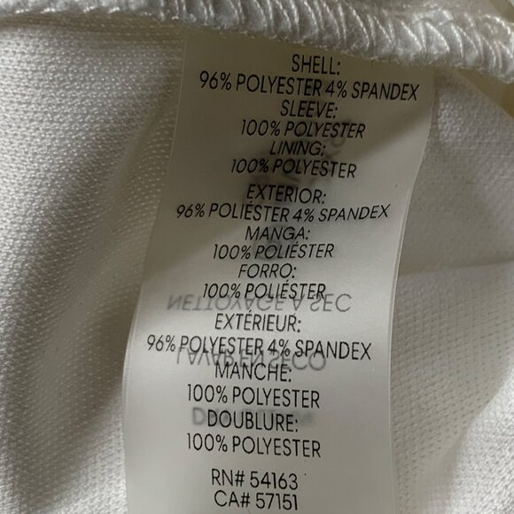 Calvin Klein White Sheath Dress Size 2 EUC - Picture 7 of 10